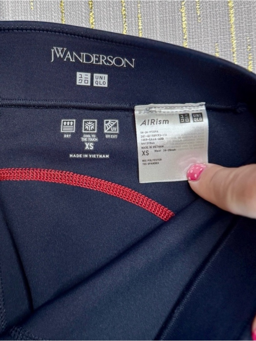 Uniqlo x JW Anderson AIRism Leggings | XS | Navy Blue - Picture 5 of 7